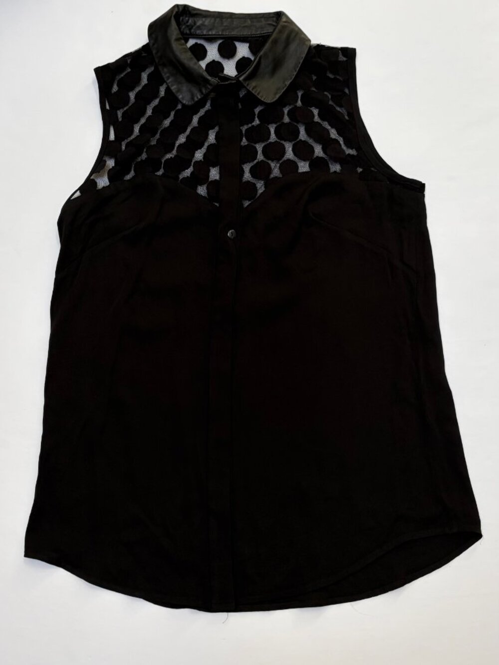 Milly Black Sleeveless Top